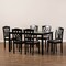 Baxton Studio Salem Sand Upholstered and Dark Brown Finished Wood 7-Piece Dining Set 171-10953-10519 - alternate 2